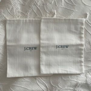 2 J.Crew cloth drawstring bag